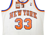 New York Knicks Patrick Ewing Autographed White Authentic Mitchell & Ness 1985-86 HWC Swingman Jersey Size XL Beckett BAS Witness Stock #214821