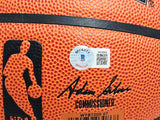 Patrick Ewing Autographed Authentic Indoor/Outdoor Basketball New York Knicks Beckett BAS Witness Stock #214817
