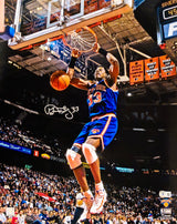 Patrick Ewing Autographed 16x20 Photo New York Knicks Dunk Beckett BAS Witness Stock #214822