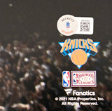 Patrick Ewing Autographed 16x20 Photo New York Knicks Beckett BAS Witness Stock #214823