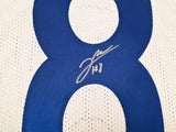 Los Angeles Rams Jared Verse Autographed White Jersey Beckett BAS Witness Stock #242683