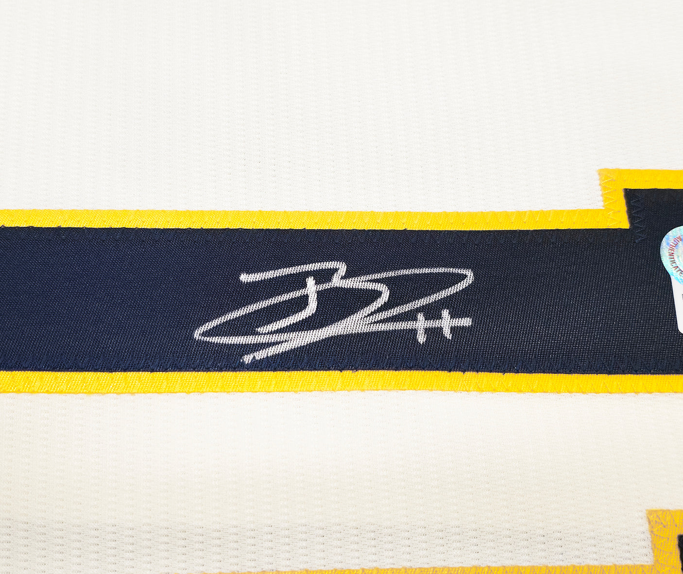 Milwaukee Brewers Jackson Chourio Autographed Cream Nike Jersey Size XL Beckett BAS QR Stock #241636