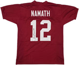 Alabama Crimson Tide Joe Namath Autographed Maroon Jersey Beckett BAS Witness Stock #241649