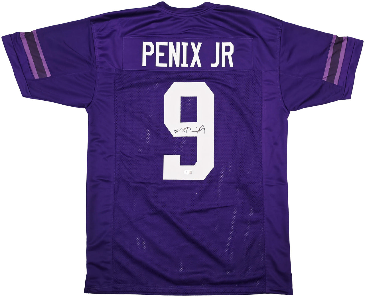 Washington Huskies Michael Penix Jr. Autographed Purple Jersey Beckett BAS Witness Stock #242574