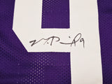 Washington Huskies Michael Penix Jr. Autographed Purple Jersey Beckett BAS Witness Stock #242574