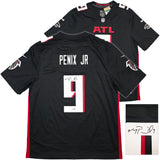 Atlanta Falcons Michael Penix Jr. Autographed Black Nike Jersey Size XL Beckett BAS Witness Stock #242572