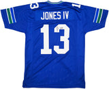 Seattle Seahawks Ernest Jones IV Autographed Blue Jersey MCS Holo Stock #242558