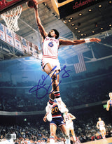 Julius Dr. J Erving Autographed 11x14 Photo Philadelphia 76ers Beckett BAS QR #AE31837