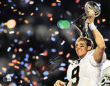 Drew Brees Autographed 11x14 Photo New Orleans Saints Beckett BAS QR #AE31846