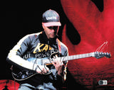 Tom Morello Autographed 11x14 Photo Rage Against The Machine & Audioslave Beckett BAS QR #AE31853