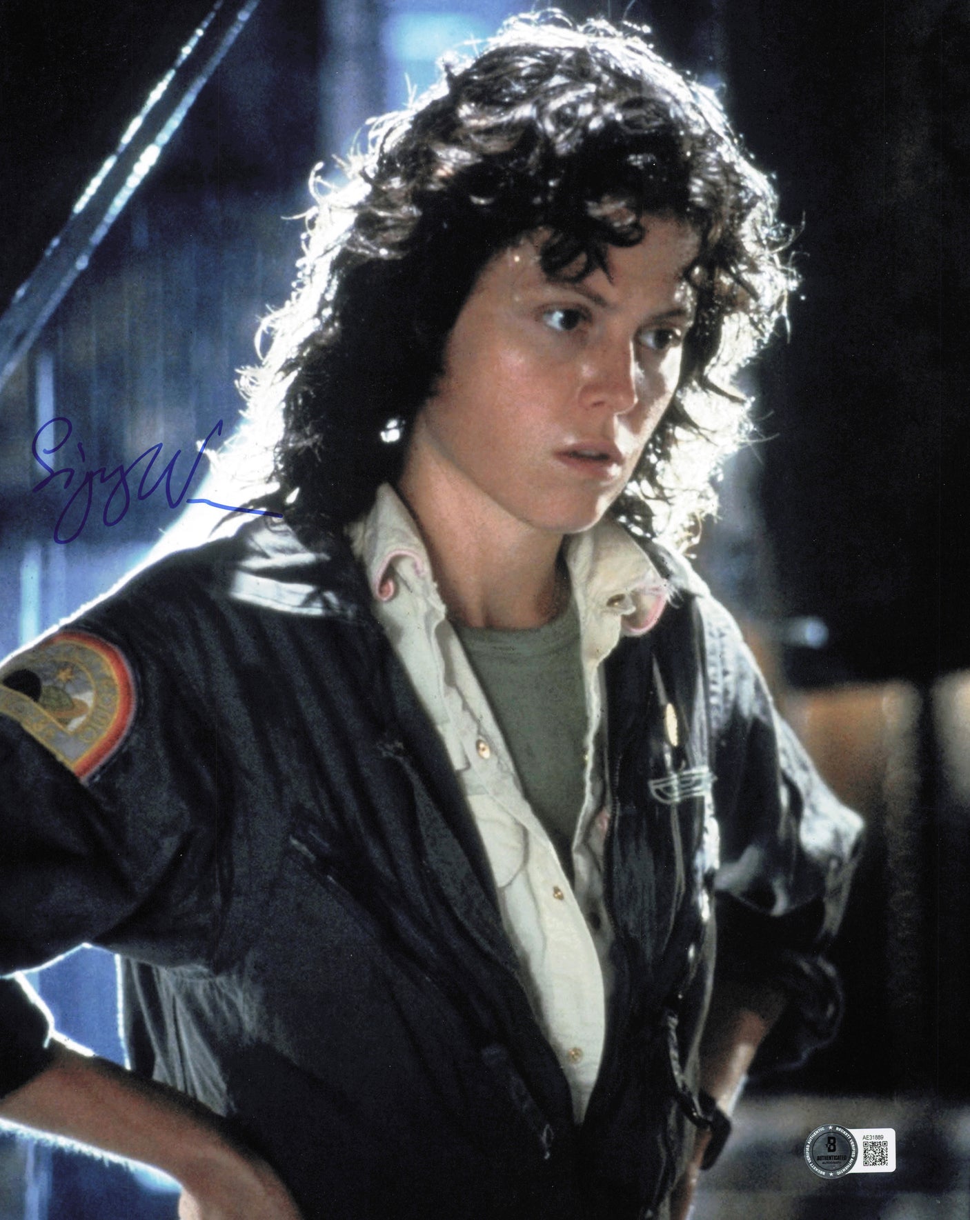 Sigourney Weaver Autographed 11x14 Photo Alien Beckett BAS QR #AE31889
