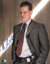 Matt Damon Autographed 11x14 Photo The Departed Beckett BAS QR #AE31905