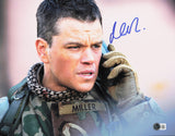Matt Damon Autographed 11x14 Photo Green Zone Beckett BAS QR #AE31909