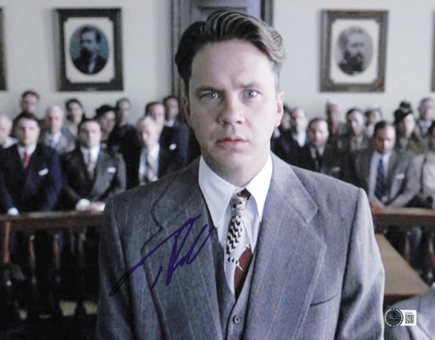 Tim Robbins Autographed 11x14 Photo The Shawshank Redemption Beckett BAS QR #AE31927