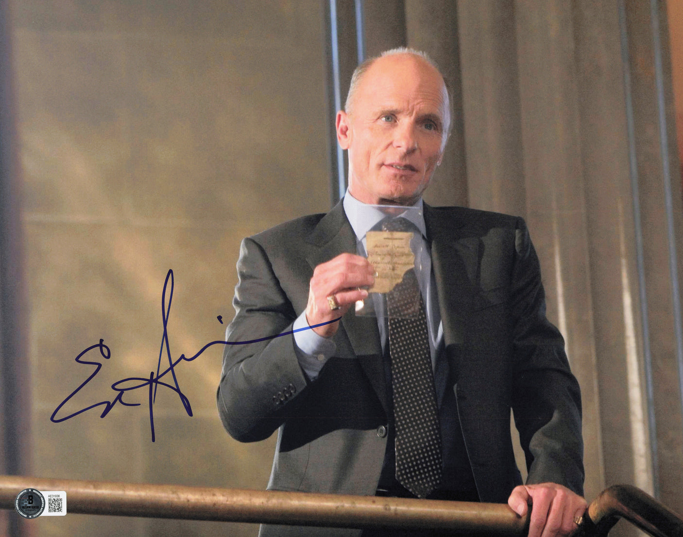 Ed Harris Autographed 11x14 Photo Beckett BAS QR #AE31936