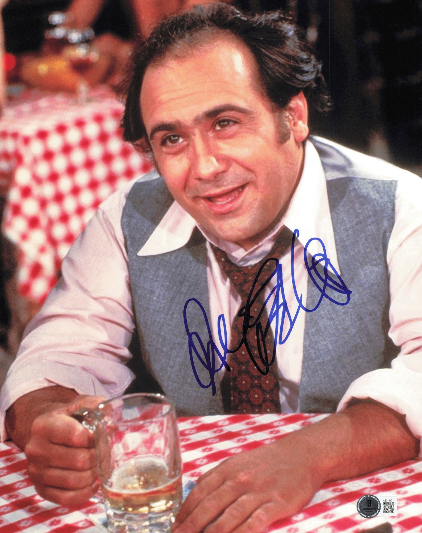 Danny DeVito Autographed 11x14 Photo Taxi Beckett BAS QR #AE31940
