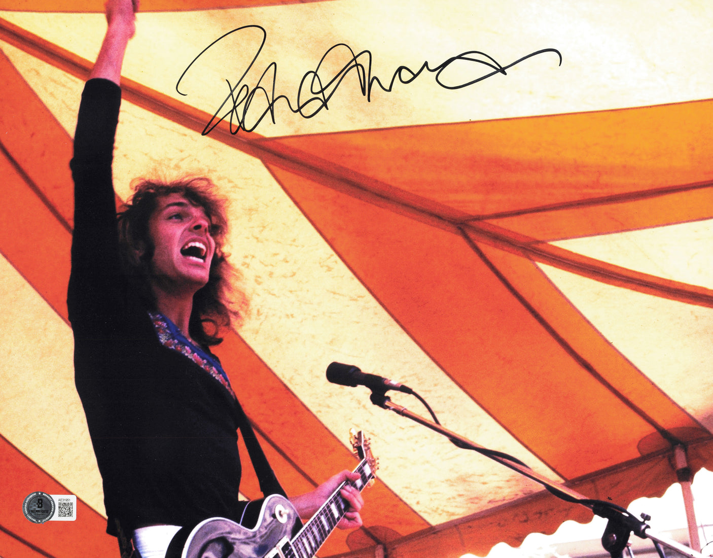 Peter Frampton Autographed 11x14 Photo Beckett BAS QR #AE31951