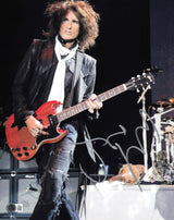 Joe Perry Autographed 11x14 Photo Aerosmith Beckett BAS QR #AE31955