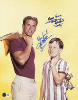 Jerry Mathers & Tony Dow Autographed 11x14 Photo Leave It To Beaver Beckett BAS QR #AE31964