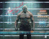 Dave Bautista Autographed 11x14 Photo Guardians of the Galaxy "Drax" Beckett BAS QR #AE31981