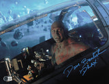 Dave Bautista Autographed 11x14 Photo Guardians of the Galaxy "Drax" Beckett BAS QR #AE31988
