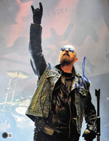 Rob Halford Autographed 11x14 Photo Judas Priest Beckett BAS QR #AE31741