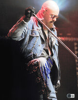 Rob Halford Autographed 11x14 Photo Judas Priest Beckett BAS QR #AE31745