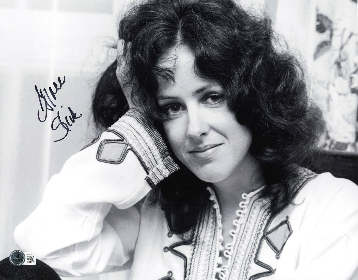 Grace Slick Autographed 11x14 Photo Jefferson Starship Beckett BAS QR #AE31787
