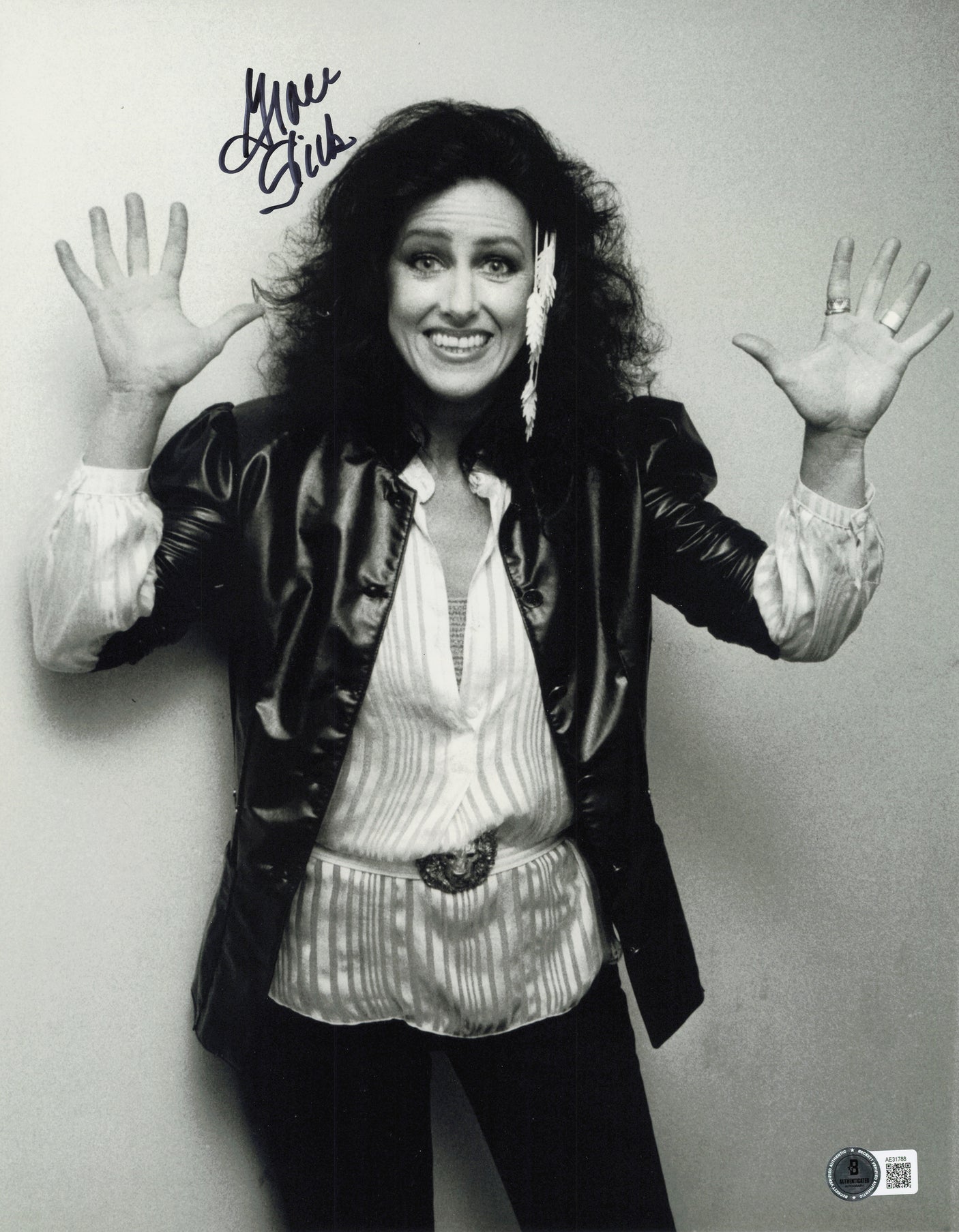 Grace Slick Autographed 11x14 Photo Jefferson Starship Beckett BAS QR #AE31788