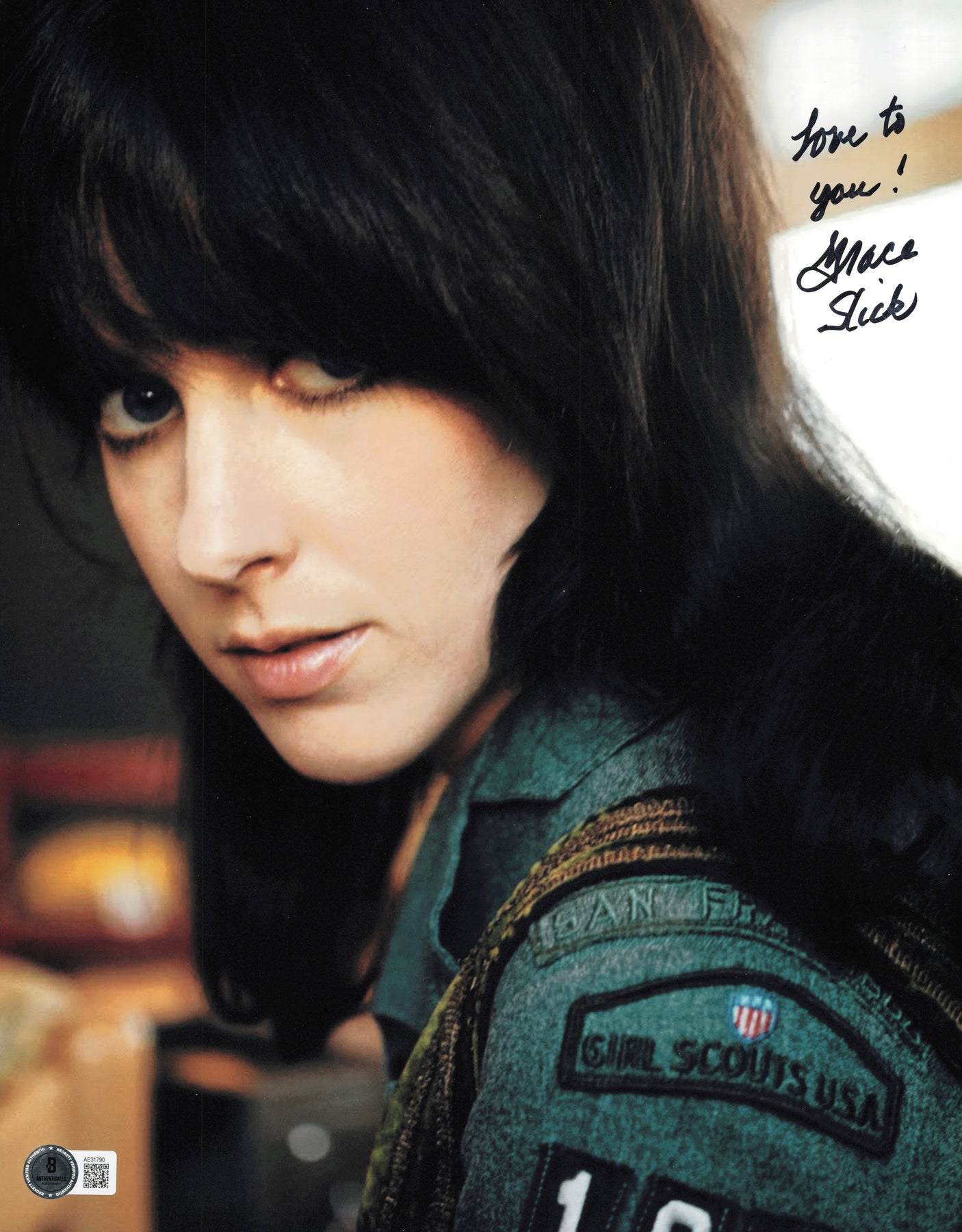 Grace Slick Autographed 11x14 Photo Jefferson Starship "Love to You!" Beckett BAS QR #AE31790