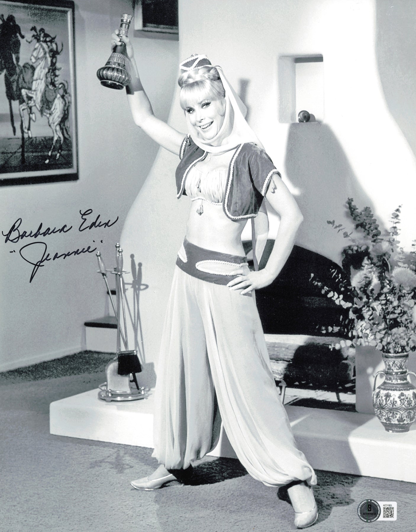 Barbara Eden Autographed 11x14 Photo I Dream Of Jeannie "Jeannie" Beckett BAS QR #AE31801