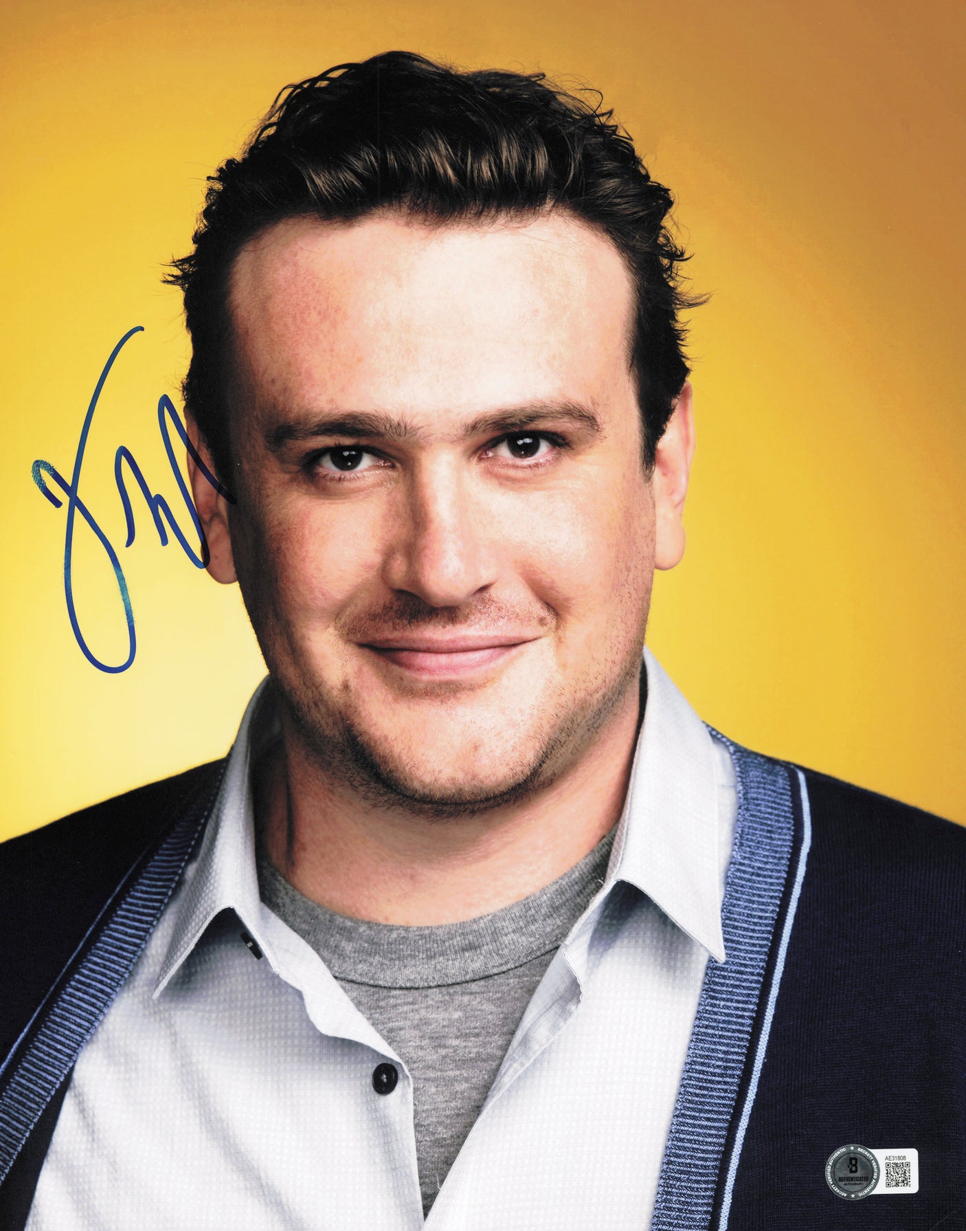 Jason Segal Autographed 11x14 Photo I Love You Man Beckett BAS QR #AE31808