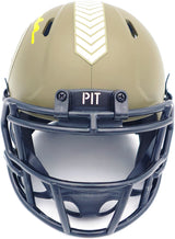 Terry Bradshaw Autographed Pittsburgh Steelers Army Green Salute to Service Speed Mini Helmet Beckett BAS Witness Stock #230084