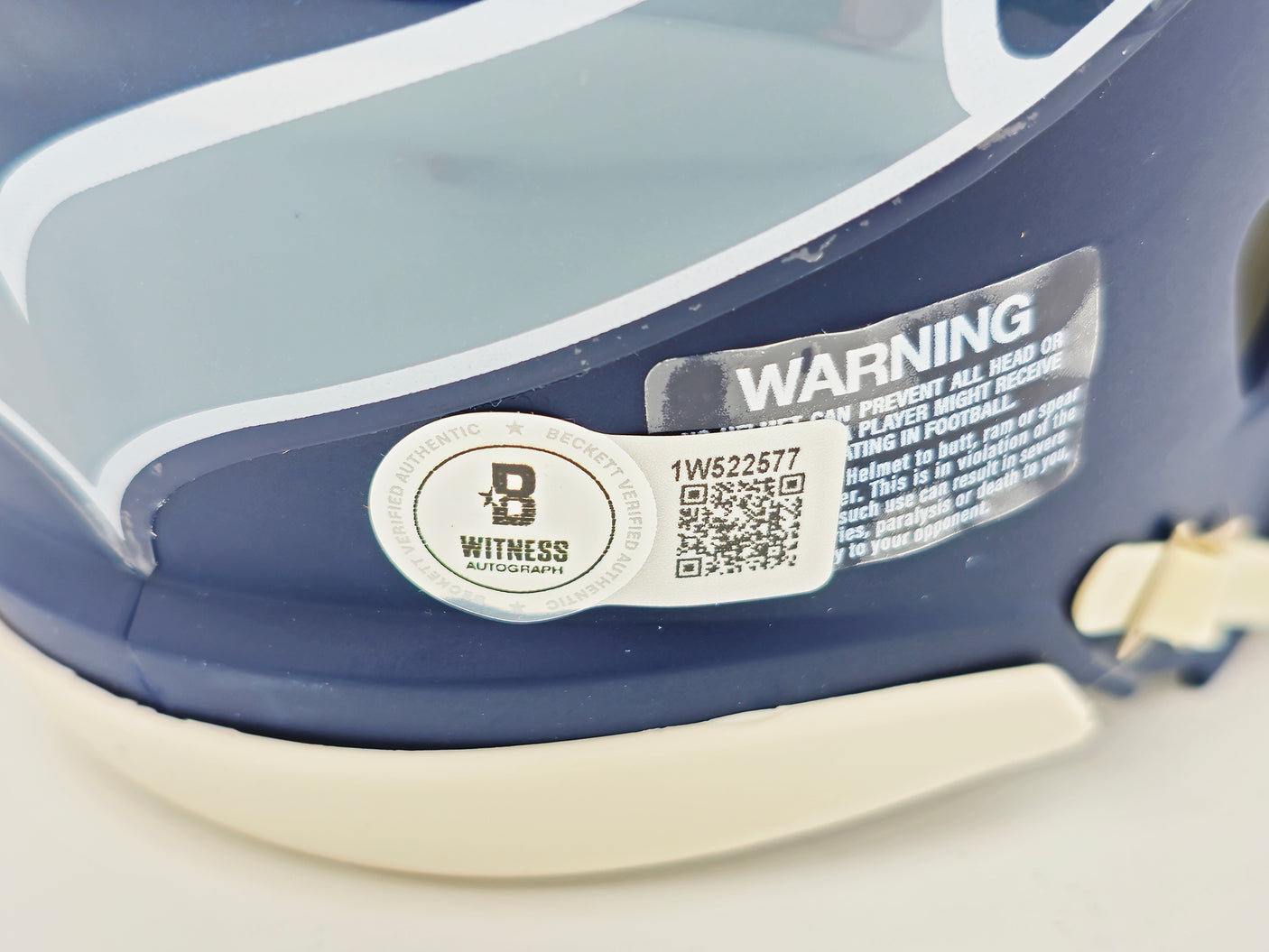 Matt Hasselbeck Autographed Seattle Seahawks Blue Speed Mini Helmet Beckett BAS Witness Stock #230081