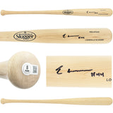 Elly De La Cruz Autographed Blonde Louisville Slugger Pro Stock Baseball Bat Cincinnati Reds "44" Beckett BAS Witness Stock #230101