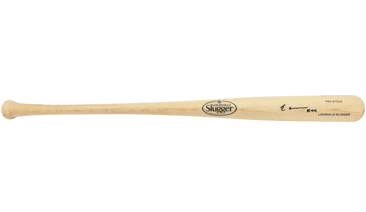 Elly De La Cruz Autographed Blonde Louisville Slugger Pro Stock Baseball Bat Cincinnati Reds "44" Beckett BAS Witness Stock #230101
