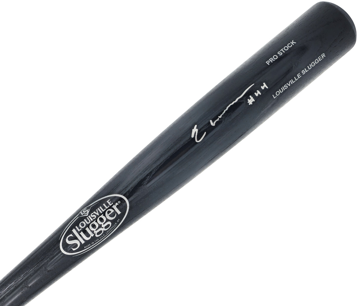 Elly De La Cruz Autographed Black Louisville Slugger Pro Stock Baseball Bat Cincinnati Reds "44" Beckett BAS Witness Stock #230102