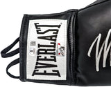 Mike Tyson Autographed Black Everlast Boxing Glove Right Handed RH Beckett BAS QR Stock #230020