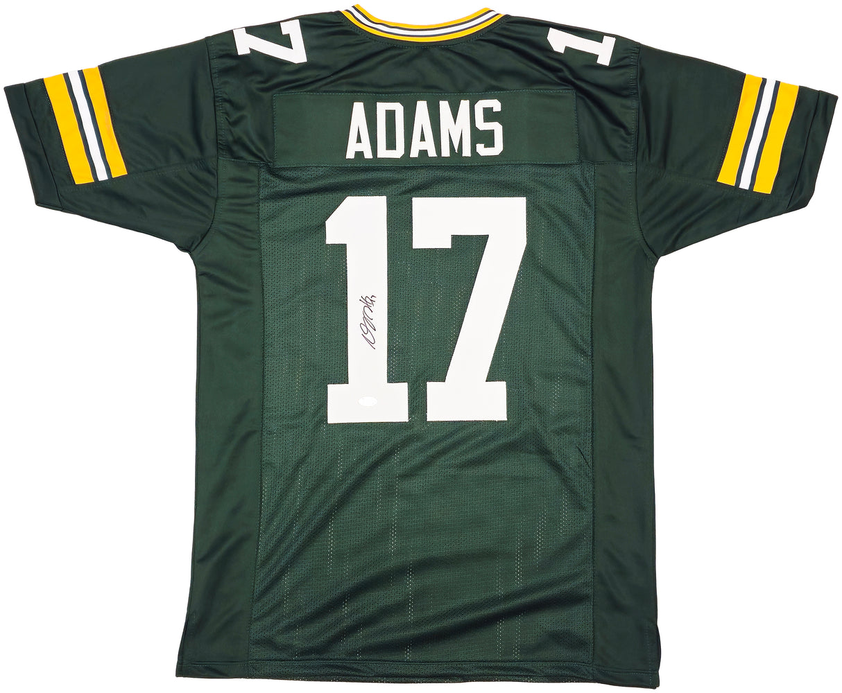 Green Bay Packers Davante Adams Autographed Green Jersey Beckett BAS Witness Stock #230103