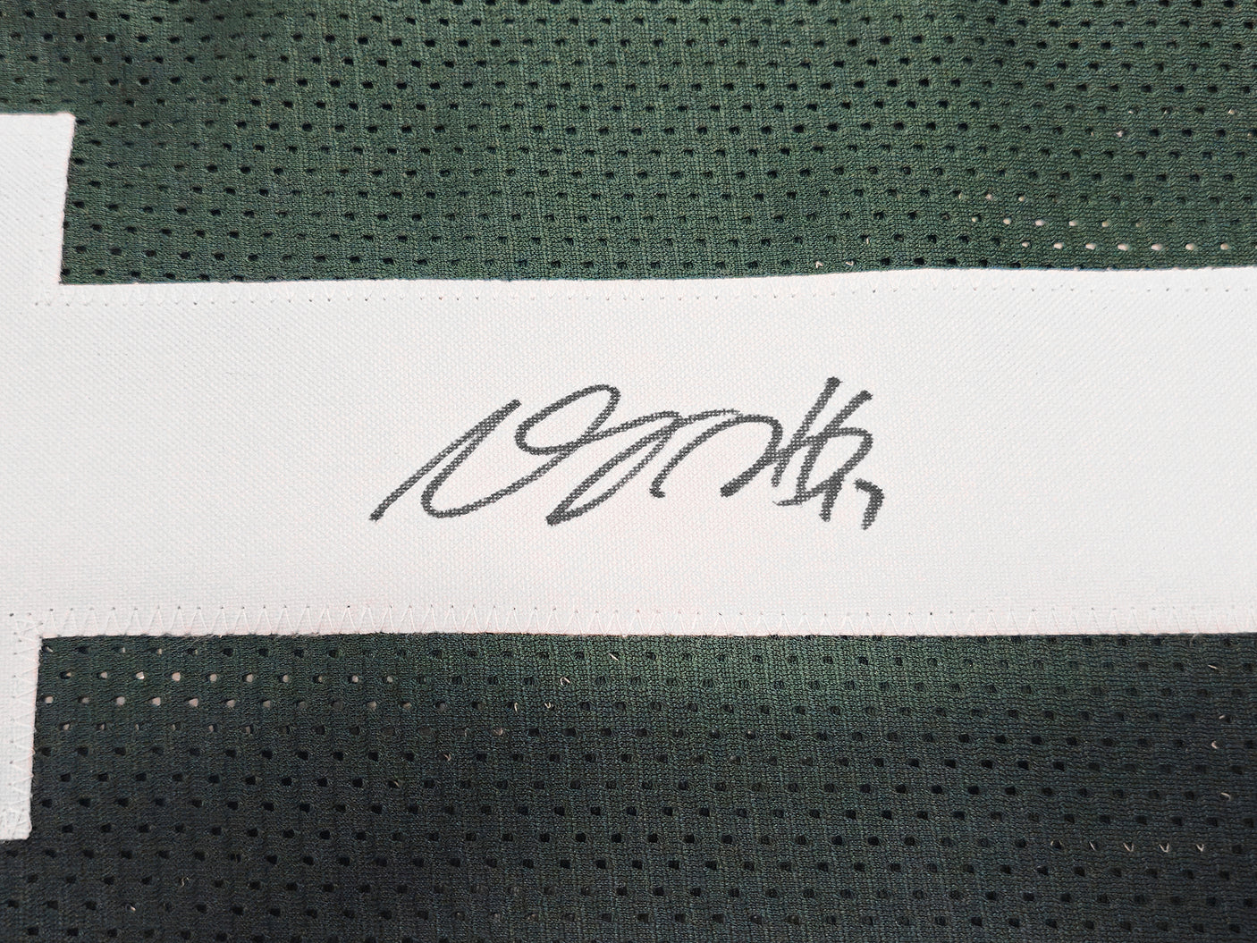 Green Bay Packers Davante Adams Autographed Green Jersey Beckett BAS Witness Stock #230103