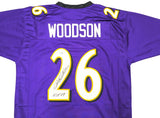 Baltimore Ravens Rod Woodson Autographed Purple Jersey "HOF 09" Beckett BAS Witness Stock #230053