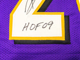 Baltimore Ravens Rod Woodson Autographed Purple Jersey "HOF 09" Beckett BAS Witness Stock #230053