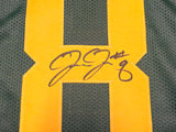 Green Bay Packers Josh Jacobs Autographed Green Throwback Jersey Beckett BAS Witness Stock #230044