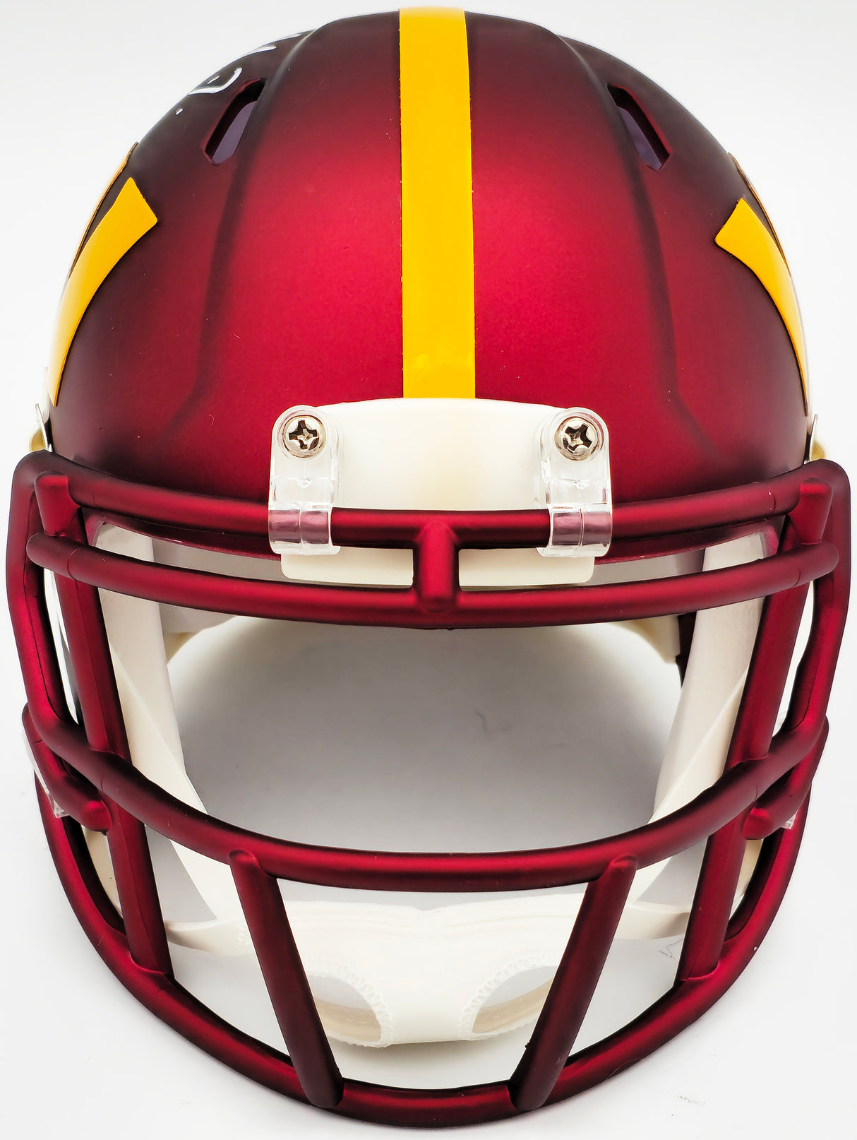 Jahan Dotson Autographed Washington Commanders Maroon Speed Mini Helmet Beckett BAS Witness Stock #230113