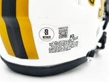 Chris Olave Autographed New Orleans Saints Lunar Eclipse White Speed Mini Helmet Beckett BAS Witness Stock #230112