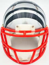 Ja'Marr Chase Autographed Cincinnati Bengals Flash Gray Speed Mini Helmet Beckett BAS Witness Stock #230118