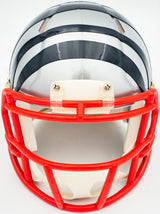 Ja'Marr Chase Autographed Cincinnati Bengals Flash Gray Speed Mini Helmet Beckett BAS Witness Stock #230118
