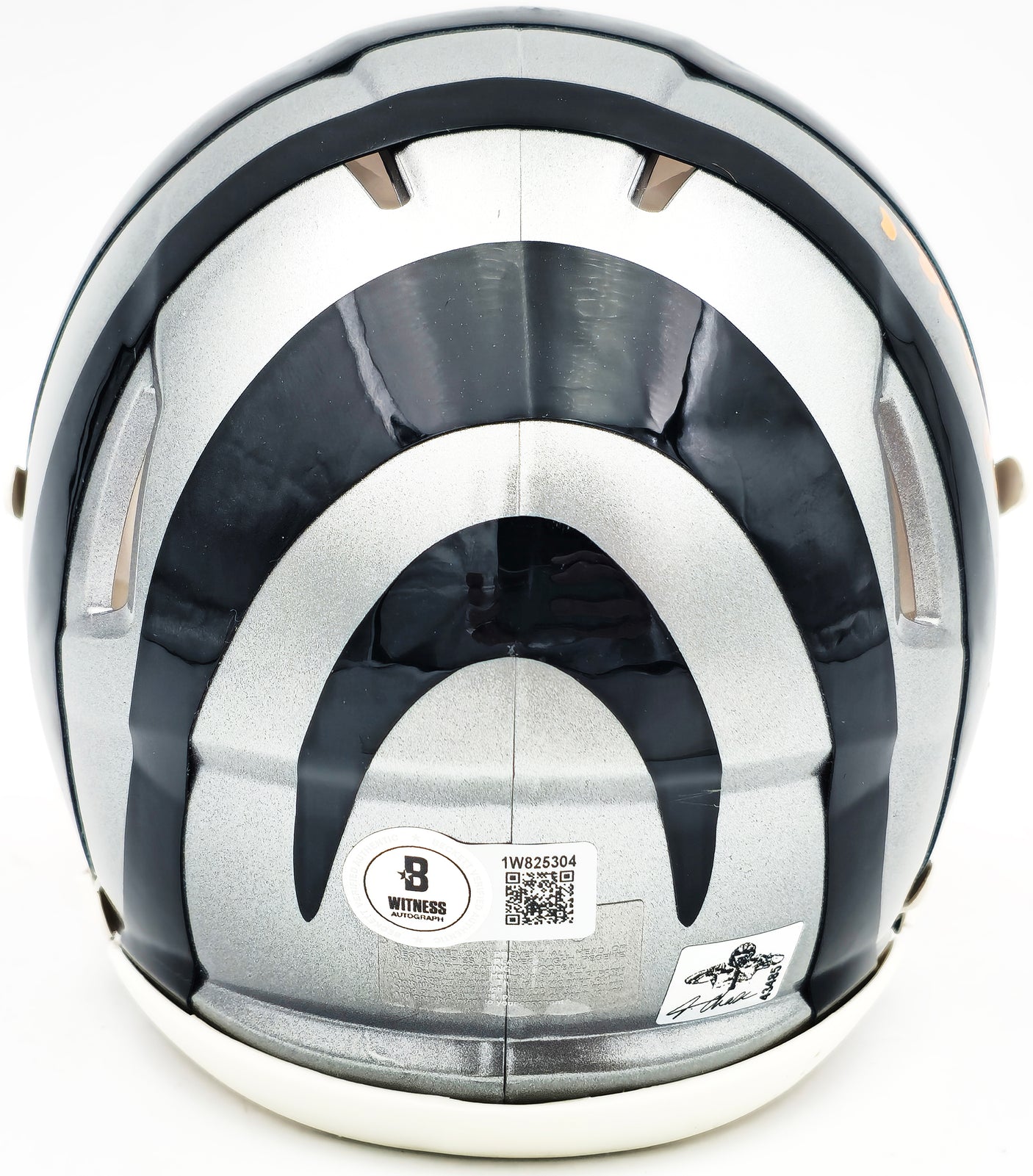 Ja'Marr Chase Autographed Cincinnati Bengals Flash Gray Speed Mini Helmet Beckett BAS Witness Stock #230118