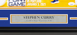 Stephen Curry Autographed Framed 16x20 Photo Golden State Warriors 62 Point Game JSA Stock #243012