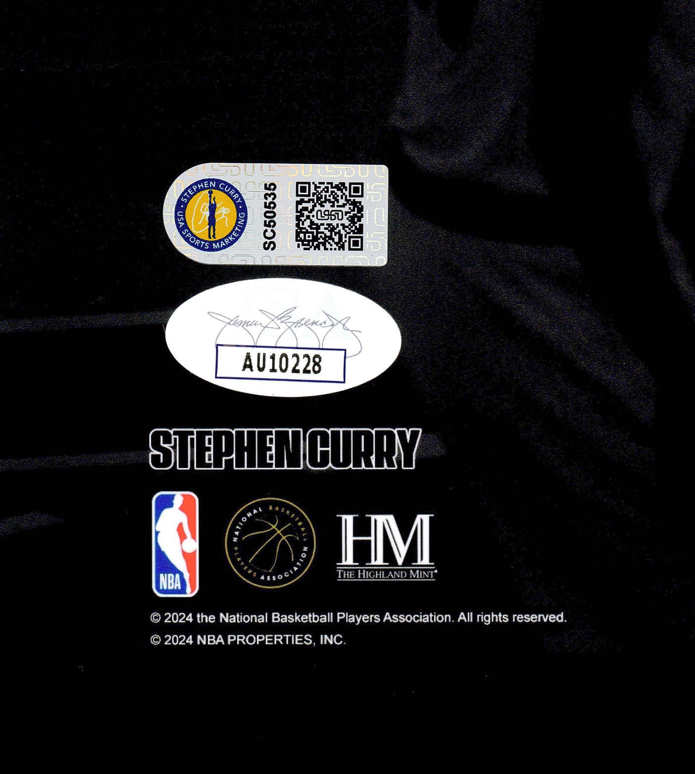 Stephen Curry Autographed Framed 16x20 Photo Golden State Warriors Spotlight 3 Pointer JSA Stock #243013